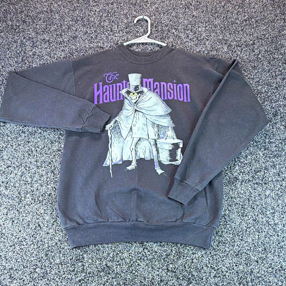 Hanes Men's Disney Parks Haunted Mansion Crewneck Pullover Fleece Sweatshirt S